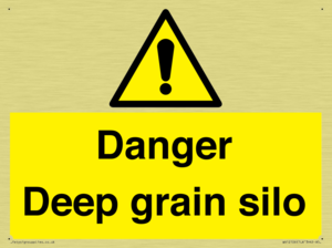 Danger Deep grain silo